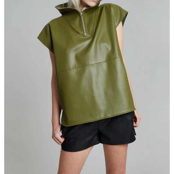 The Frankie Shop Half-zip Sleeveless top NWT - Picture 5 of 9